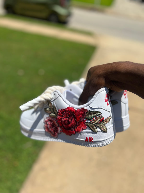 Custom Floral Patch Air Force 1s